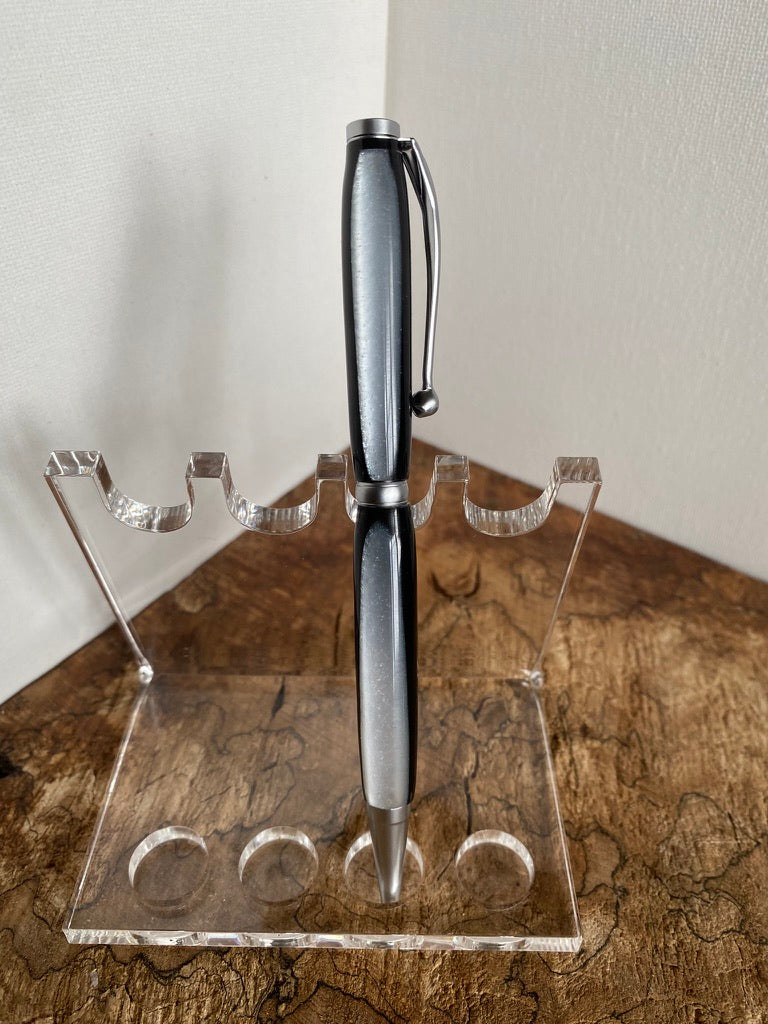 Funline - Slimline Acrylic Pen - Black and White - #WI49