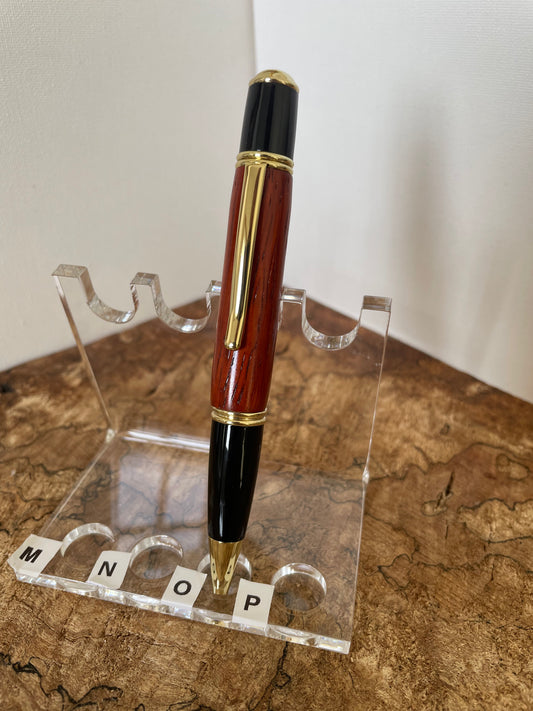 Gatsby Grande Gold Wood Pen - Padauk - #WI11